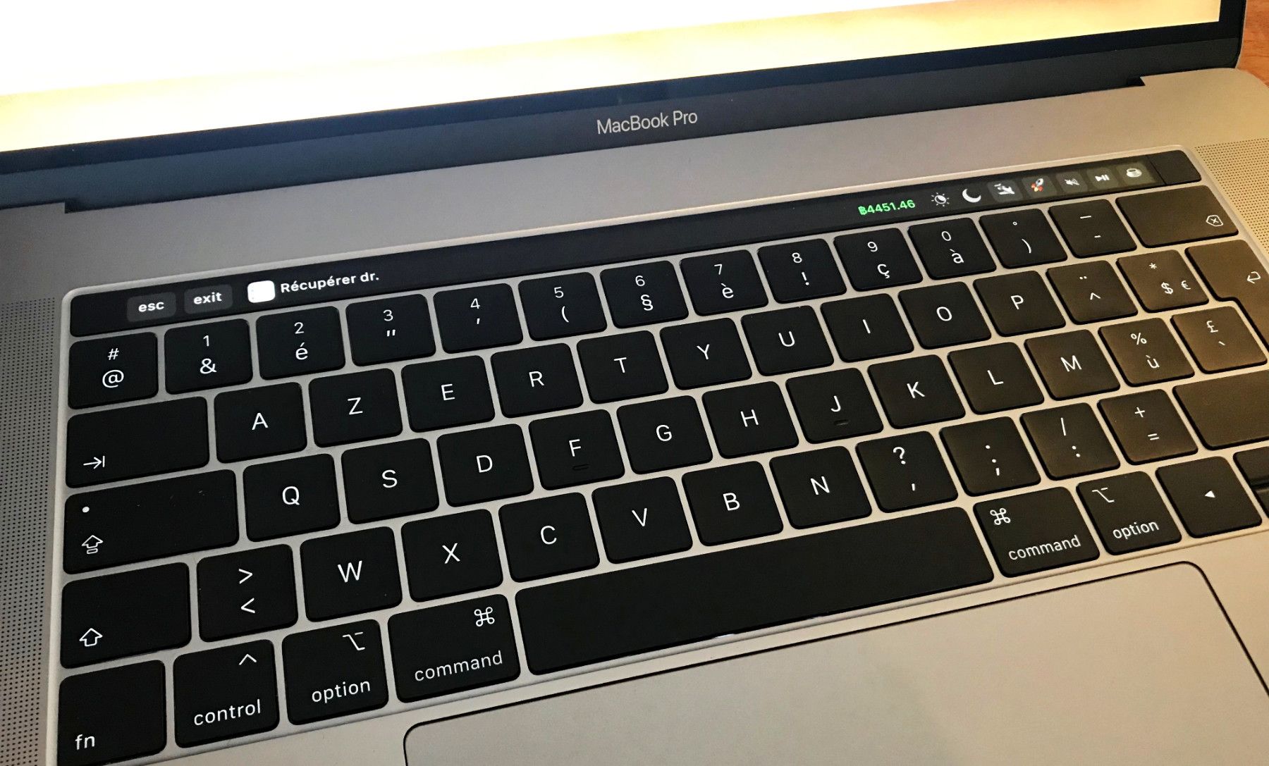 Reminders on Touch Bar